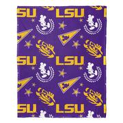 LSU Northwest Pennant Mickey Pillow & Silk Throw Set